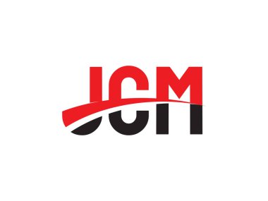 JCM Harfleri İlk Logo Tasarım Vektörü İllüstrasyonu 