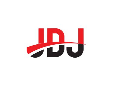 JDJ Harfleri İlk Logo Tasarım Vektörü İllüstrasyonu 