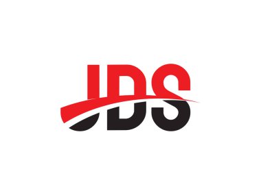 JDS Harfleri İlk Logo Tasarım Vektörü İllüstrasyonu 