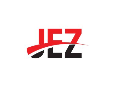 JEZ Harfleri İlk Logo Tasarım Vektörü İllüstrasyonu 