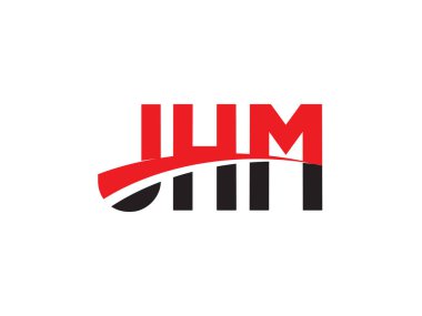 JHM Harfleri İlk Logo Tasarım Vektörü İllüstrasyonu 