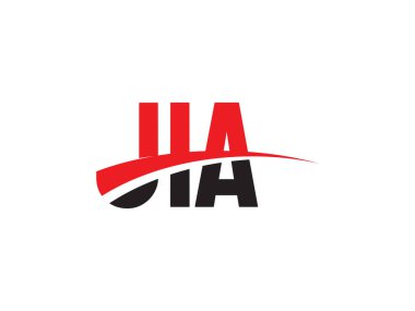 JIA Harfleri İlk Logo Tasarım Vektörü İllüstrasyonu 