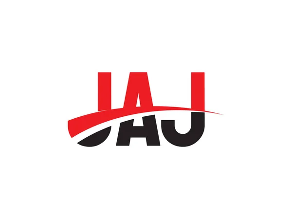 Jaj Letters Initial Logo Design Vector Illustration — 스톡 벡터