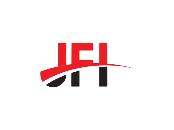 Illustrazione Vettoriale Iniziale Del Logo Delle Lettere Jfi — Vettoriale Stock