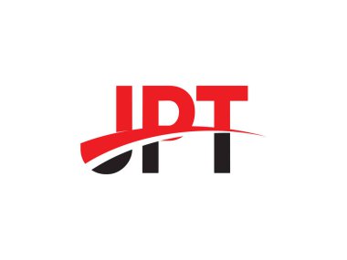 JPT Harfleri İlk Logo Tasarım Vektörü İllüstrasyonu 