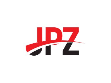 JPZ Harfleri İlk Logo Tasarım Vektörü İllüstrasyonu 