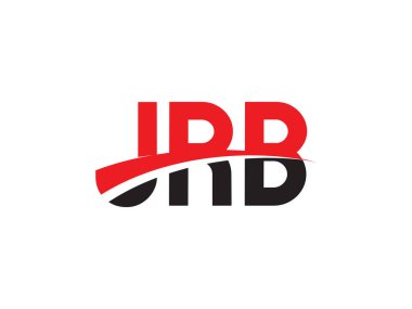 JRB Harfleri İlk Logo Tasarım Vektörü İllüstrasyonu 