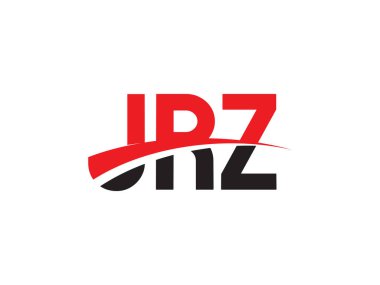JRZ Harfleri İlk Logo Tasarım Vektörü İllüstrasyonu 