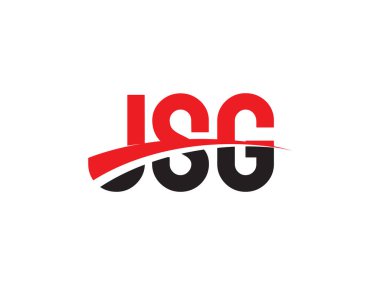 JSG Harfleri İlk Logo Tasarım Vektörü İllüstrasyonu 