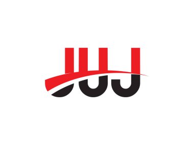 JUJ Harfleri İlk Logo Tasarım Vektörü İllüstrasyonu 