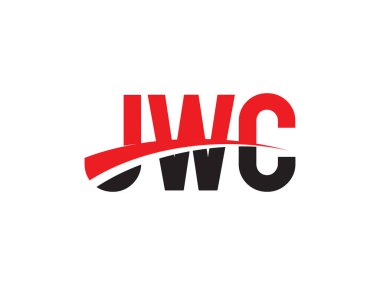 JWC Harfleri İlk Logo Tasarım Vektörü İllüstrasyonu 