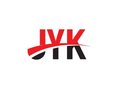 JYK Harfleri İlk Logo Tasarım Vektörü İllüstrasyonu 