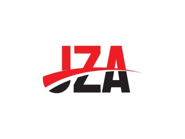 JZA Harfleri İlk Logo Tasarım Vektörü İllüstrasyonu 
