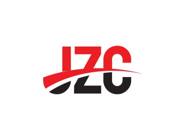 JZC Harfleri İlk Logo Tasarım Vektörü İllüstrasyonu 
