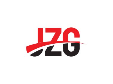 JZG Harfleri İlk Logo Tasarım Vektörü İllüstrasyonu 