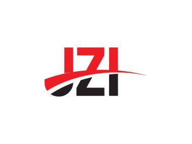 JZI Harfleri İlk Logo Tasarım Vektörü İllüstrasyonu 