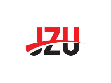 JZU Harfleri İlk Logo Tasarım Vektörü İllüstrasyonu 