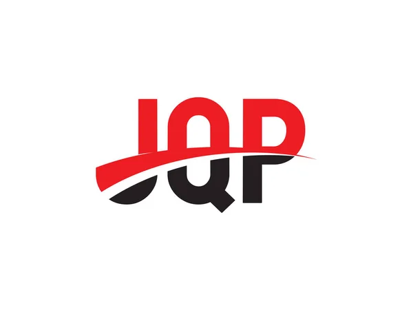 Ilustración Inicial Del Vector Del Diseño Del Logotipo Jqp Letters — Archivo Imágenes Vectoriales
