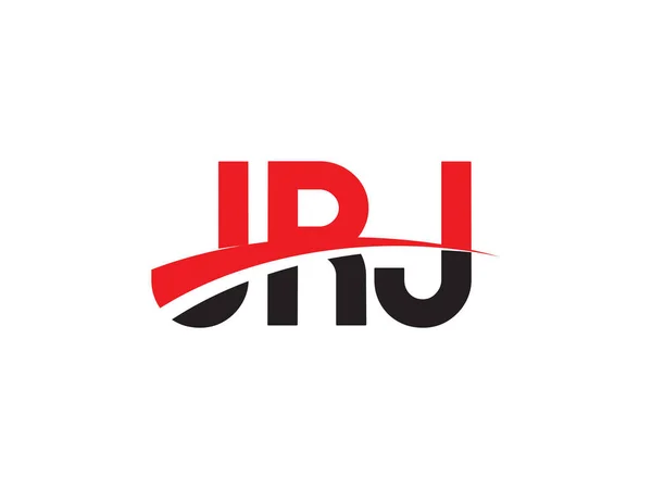Jrj Brieven Eerste Logo Ontwerp Vector Illustratie — Stockvector