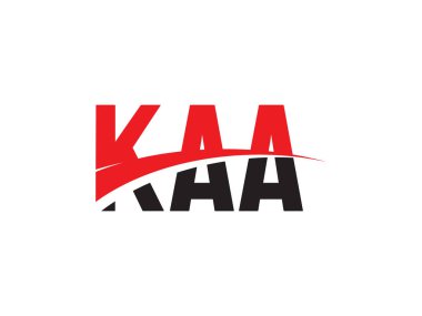 KAA Harfleri İlk Logo Tasarım Vektörü İllüstrasyonu 