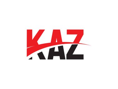 KAZ Harfleri İlk Logo Tasarım Vektörü İllüstrasyonu 