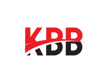 KBB Harfleri İlk Logo Tasarım Vektörü İllüstrasyonu 