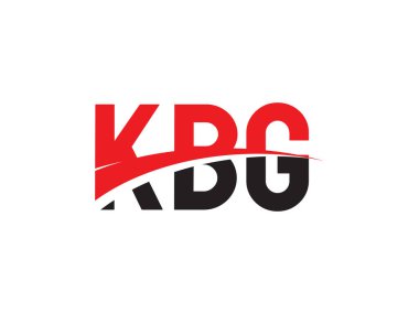 KBG Harfleri İlk Logo Tasarım Vektörü İllüstrasyonu 