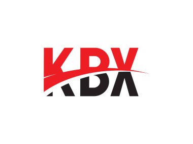 KBX Harfleri İlk Logo Tasarım Vektörü İllüstrasyonu 