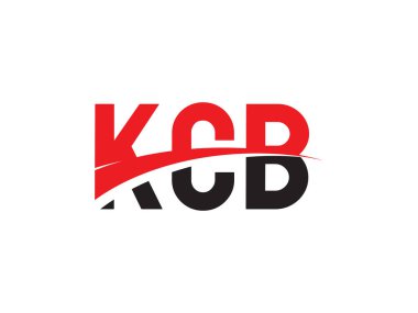 KCB Harfleri İlk Logo Tasarım Vektörü İllüstrasyonu 