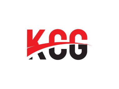 KCG Harfleri İlk Logo Tasarım Vektörü İllüstrasyonu 