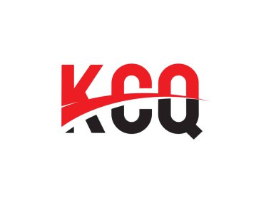 KCQ Harfleri İlk Logo Tasarım Vektörü İllüstrasyonu 
