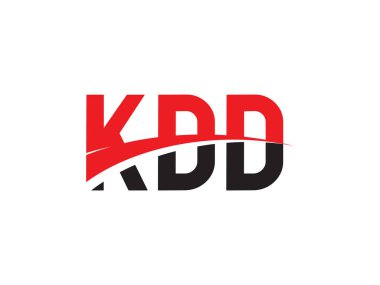 KDD Harfleri İlk Logo Tasarım Vektörü İllüstrasyonu 