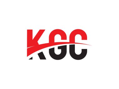 KGC Harfleri İlk Logo Tasarım Vektörü İllüstrasyonu 
