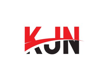 KJN Harfleri İlk Logo Tasarım Vektörü İllüstrasyonu 