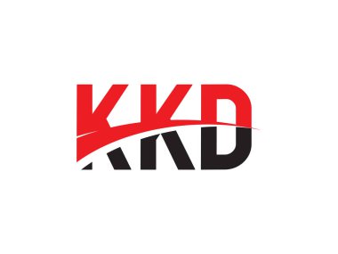 KKD Harfleri İlk Logo Tasarım Vektörü İllüstrasyonu 
