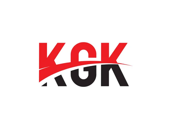 Kgk Harfleri Logo Tasarım Vektörü Llüstrasyonu — Stok Vektör