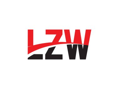LZW ilk harf logo tasarım vektör şablonu. kurumsal iş kimliği için yaratıcı sembol.