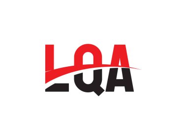 LQA ilk harf logo tasarım vektör şablonu. kurumsal iş kimliği için yaratıcı sembol.