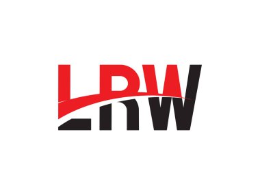LRW ilk harf logo tasarım vektör şablonu. kurumsal iş kimliği için yaratıcı sembol.