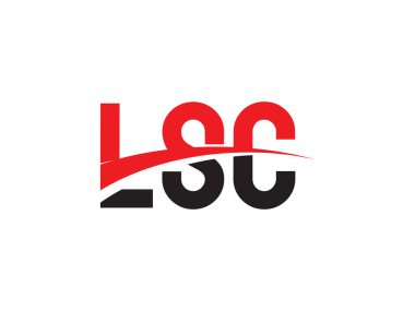 LSC ilk harf logo tasarım vektör şablonu. kurumsal iş kimliği için yaratıcı sembol.