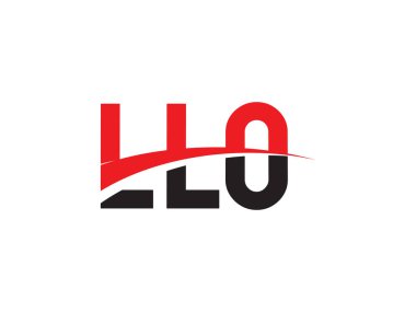 LLO ilk harf logo tasarım vektör şablonu. kurumsal iş kimliği için yaratıcı sembol.