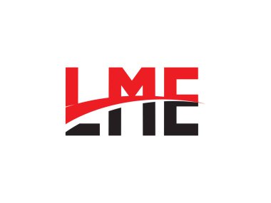 LME ilk harf logo tasarım vektör şablonu. kurumsal iş kimliği için yaratıcı sembol.