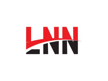 LNN Harf İlk Logo Tasarım Vektörü İllüstrasyonu