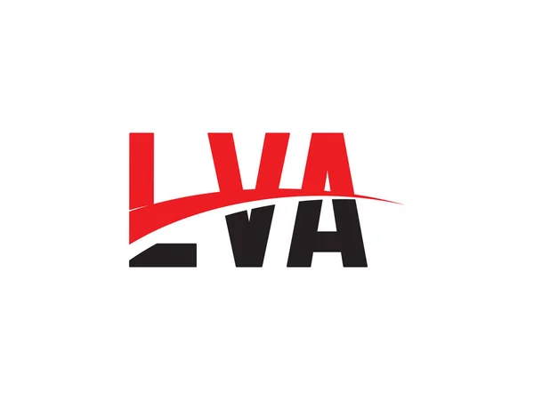 Lva Начальный Дизайн Логотипа Логотипа Векторного Шаблона Креативный Символ Фирменного — стоковый вектор