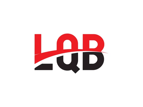 Πρότυπο Φορέα Σχεδιασμού Λογότυπου Αρχικού Γράμματος Lqb Δημιουργικό Σύμβολο Εταιρικής — Διανυσματικό Αρχείο