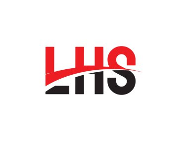 LHS Harf İlk Logo Tasarım Vektörü İllüstrasyonu