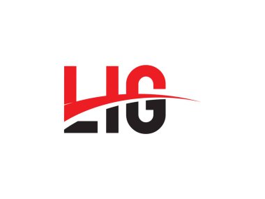LIG Harf İlk Logo Tasarım Vektörü İllüstrasyonu