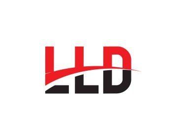 LLD Harf İlk Logo Tasarım Vektörü İllüstrasyonu