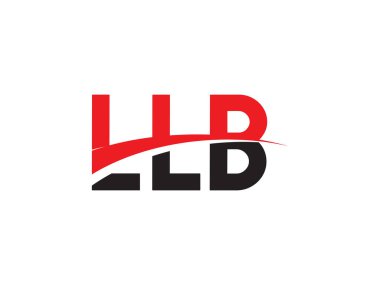 LLB Harf İlk Logo Tasarım Vektörü İllüstrasyonu