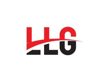 LLG Harf İlk Logo Tasarım Vektörü İllüstrasyonu